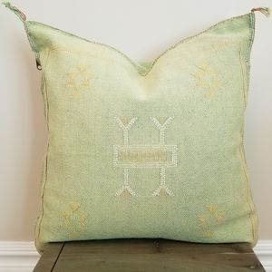 Cactus (Sabra) Silk Moroccan Pillow Cover